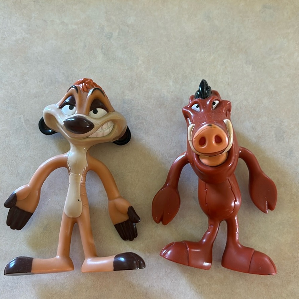 So cute! Original Disney Bendin Friends Timon and Pumba
